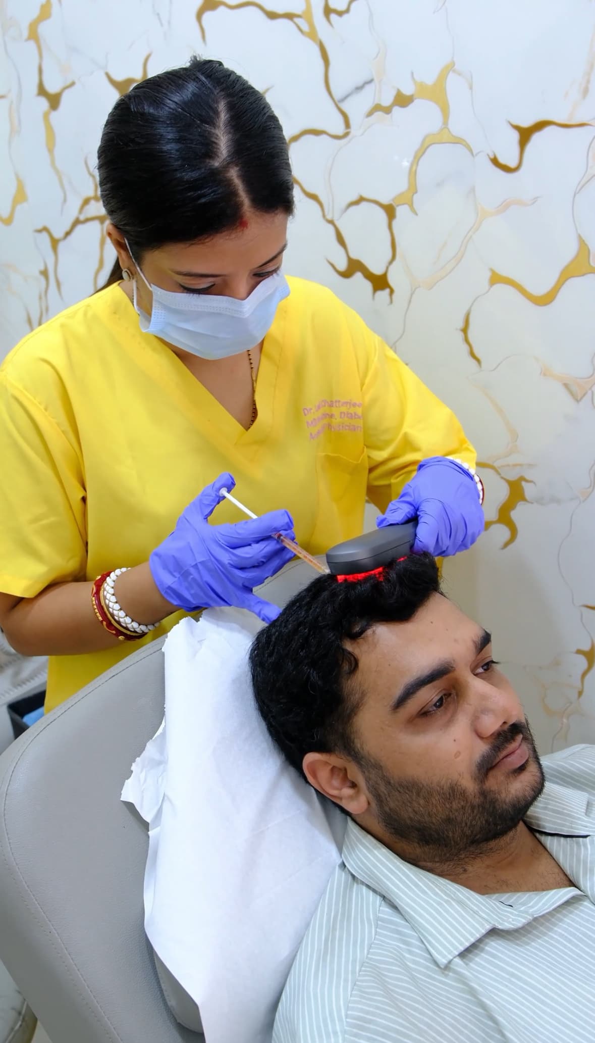 Advanced aesthetic procedures - Hair PRP treatment at Dr. Ladli Chatterjee Clinic